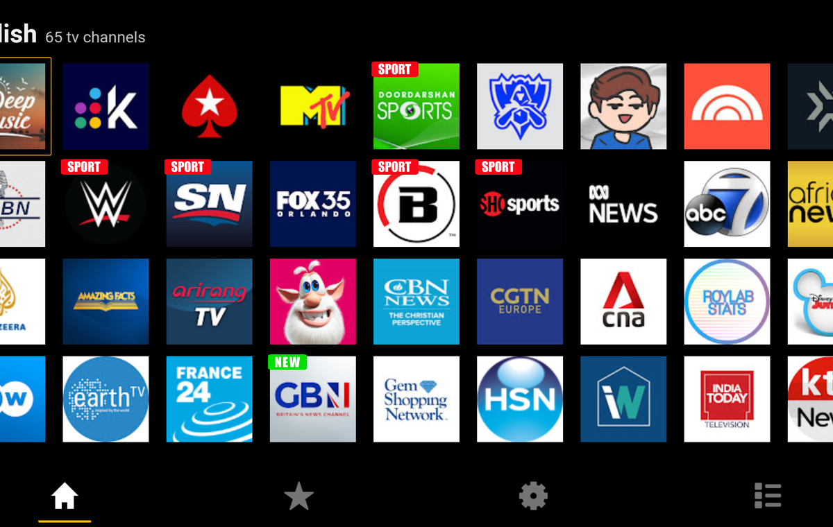 Global TV channels